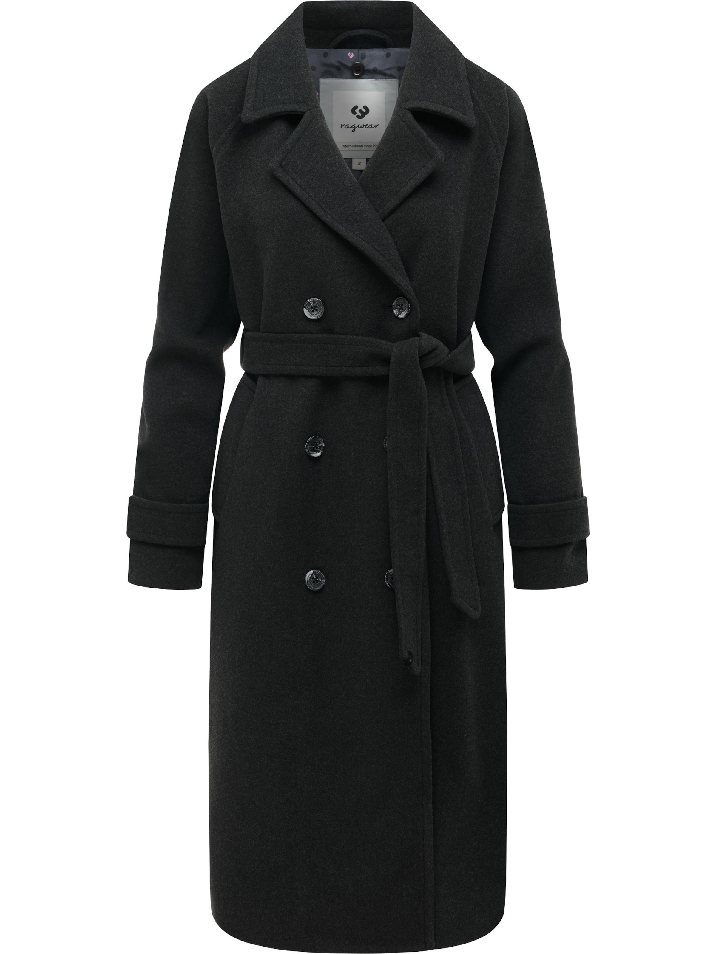 Manteau d’hiver 'Trenchie Felt Y' Ragwear en gris