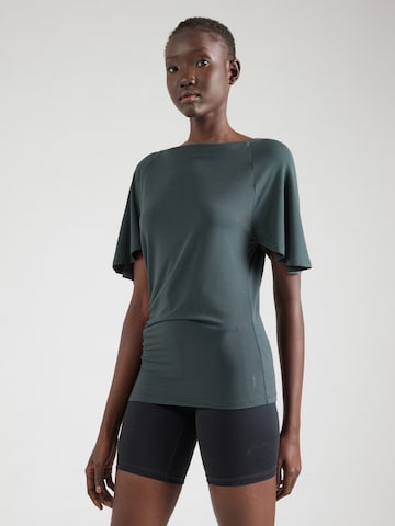 Maglia funzionale di CURARE Yogawear in verde: frontale