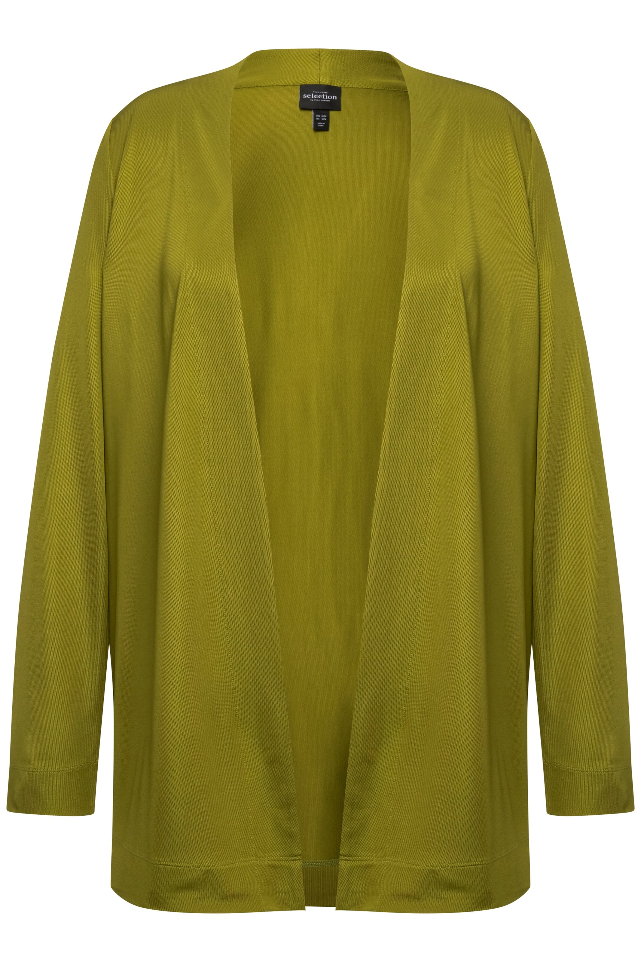 Ulla Popken Gebreid vest in Groen: voorkant