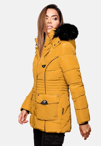 MARIKOO Winter Jacket 'Vanilla' in Yellow