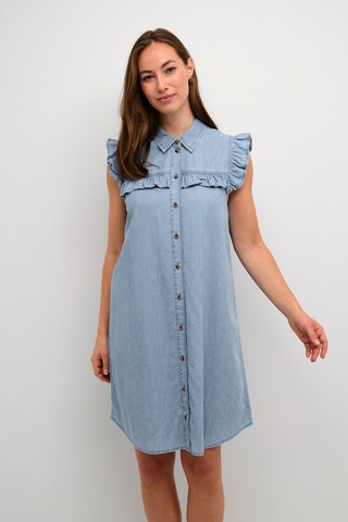 CULTURE Kleid 'Aurelia' in Blau: Vorderseite