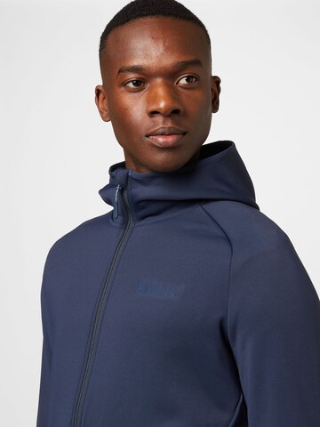 JACK WOLFSKIN Athletic Fleece Jacket 'BAISELBERG' in Blue