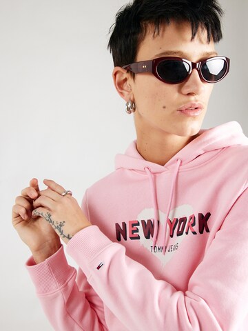 Felpa 'NYC' di Tommy Jeans in rosa