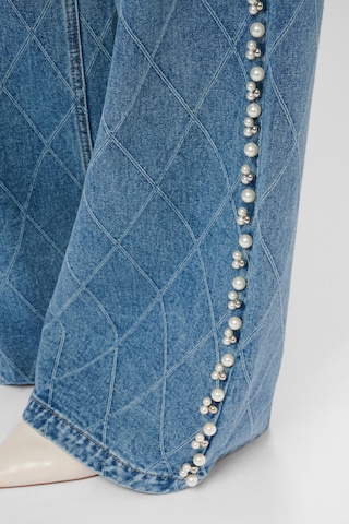 Effilé Jean CULTURE en bleu