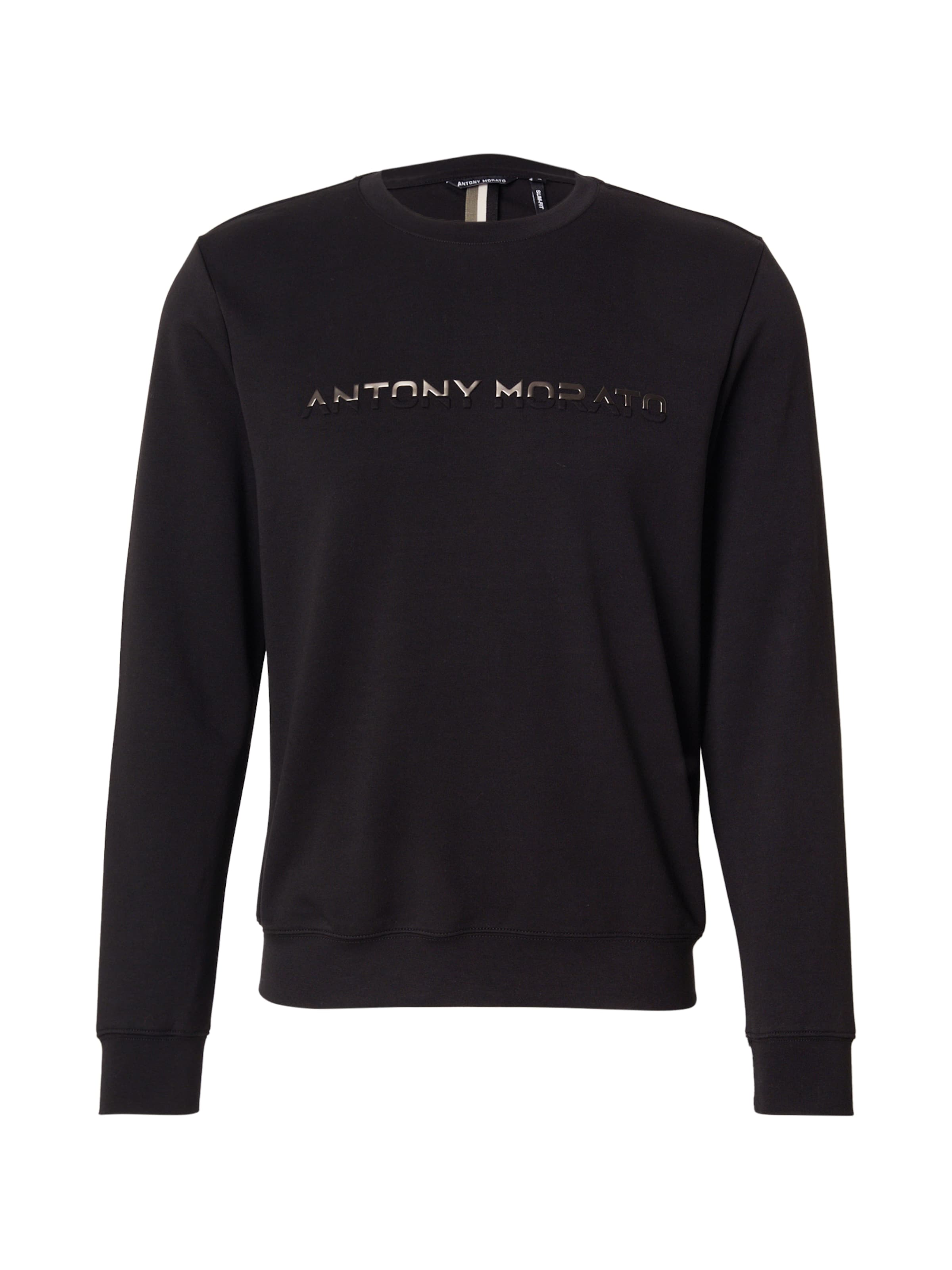 Bluză de molton de la ANTONY MORATO pe negru: față