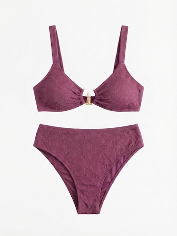 Cupshe Bralette Bikini 'CAA12C5D013WW' in Purple: front