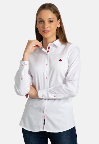 Sir Raymond Tailor Blouse 'Macenta' in White: front