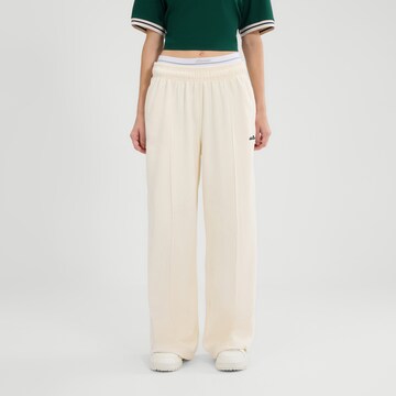 ELLESSE Wide Leg Hose in Weiß: Vorderseite