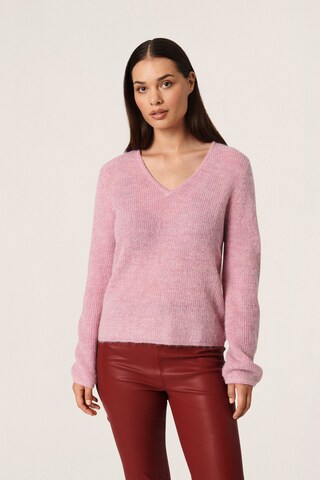 SOAKED IN LUXURY Sweater 'Tuesday' in Pink: front