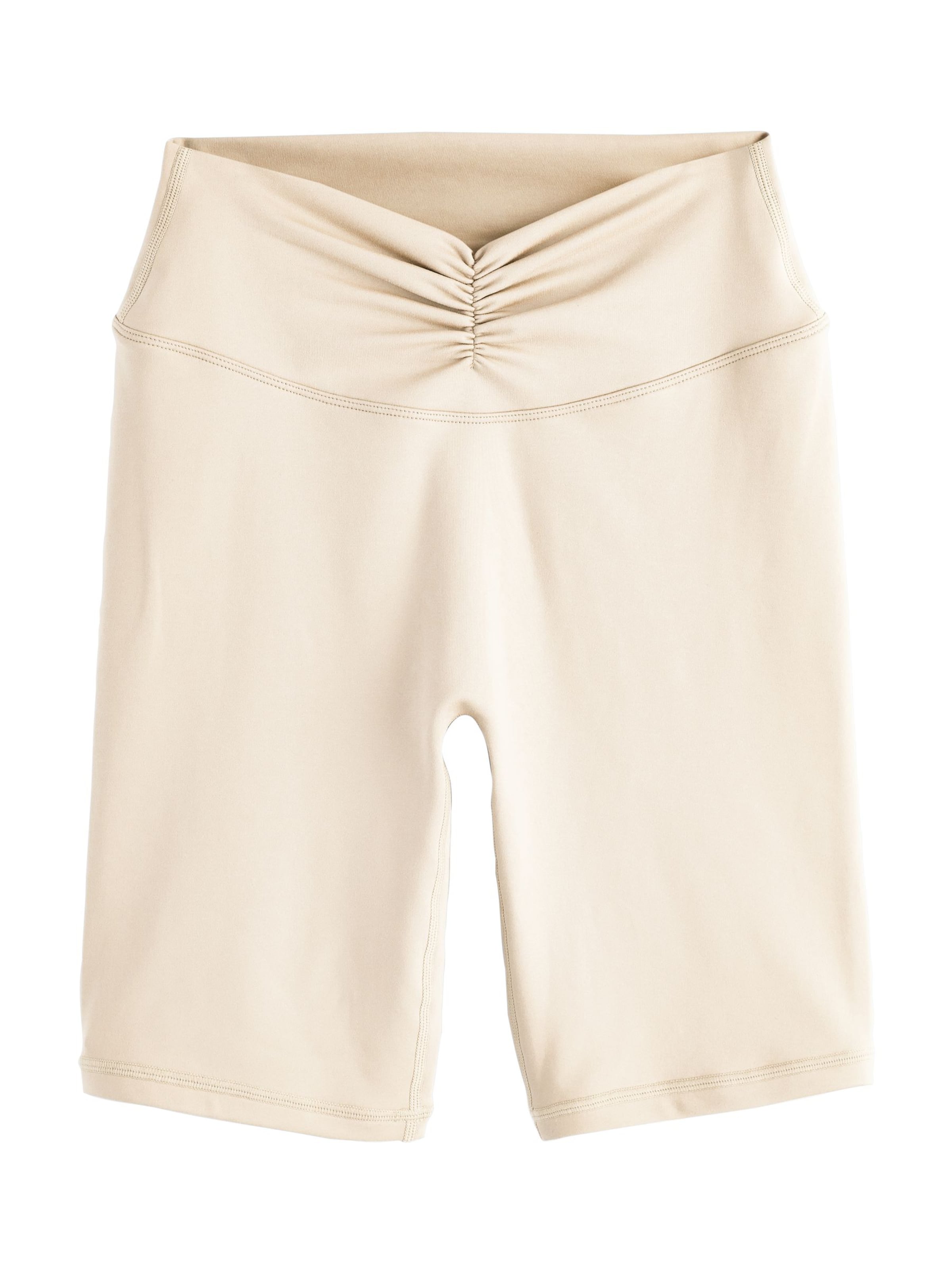 self. Skinny Leggings in Beige: front