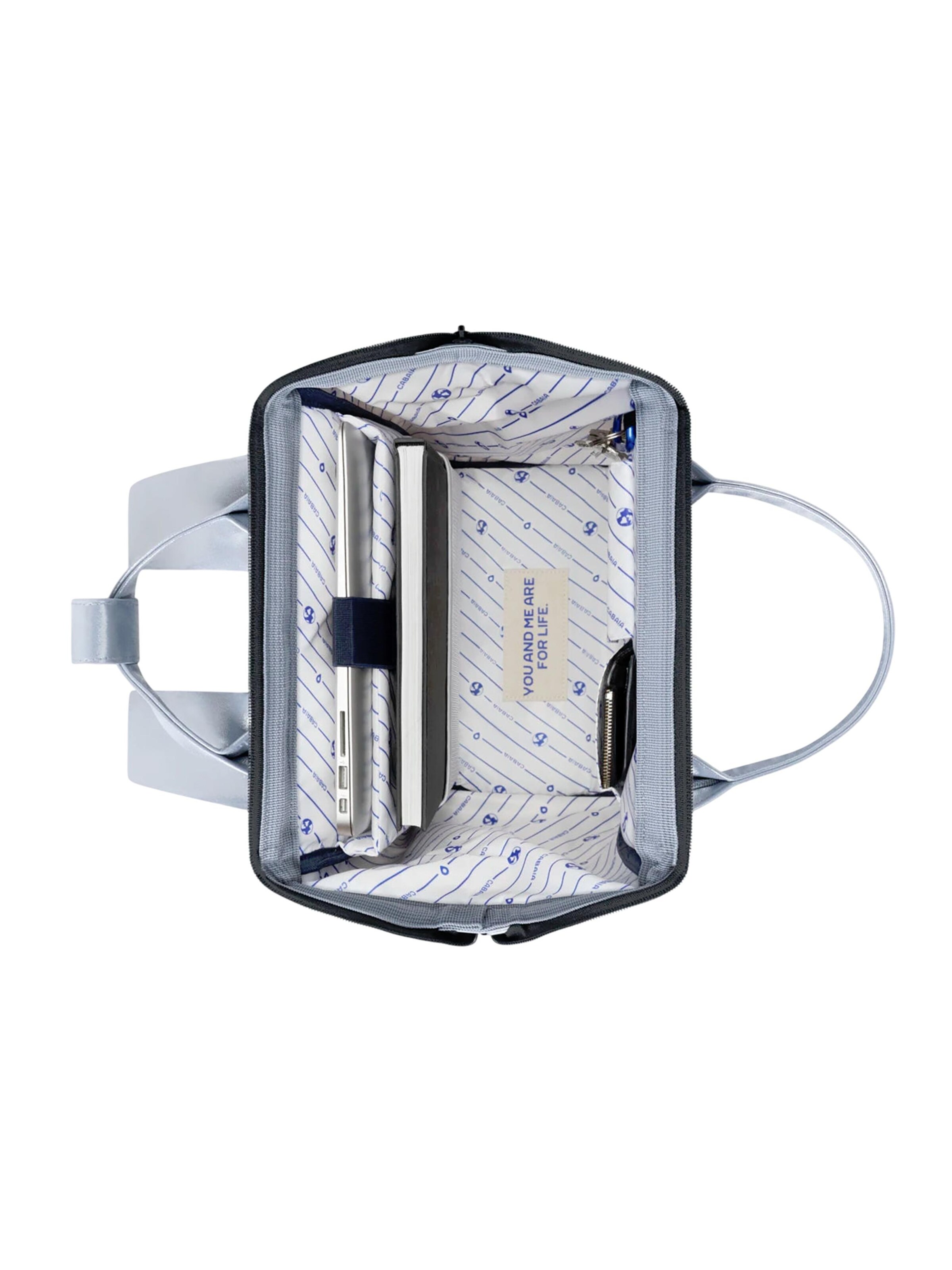 Cabaia Backpack 'Medium Fiji' in Silver