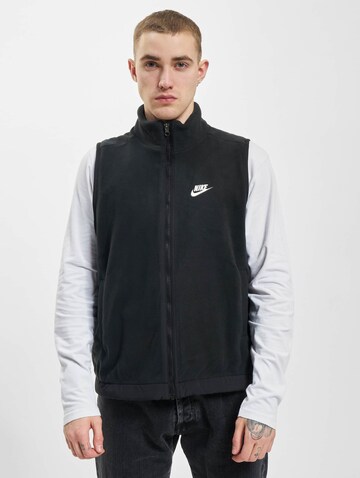 Nike Sportswear Weste 'Club Fleece' in Schwarz: Vorderseite