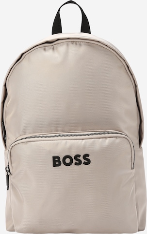 BOSS Black Backpack 'Catch 3.0' in Beige: front