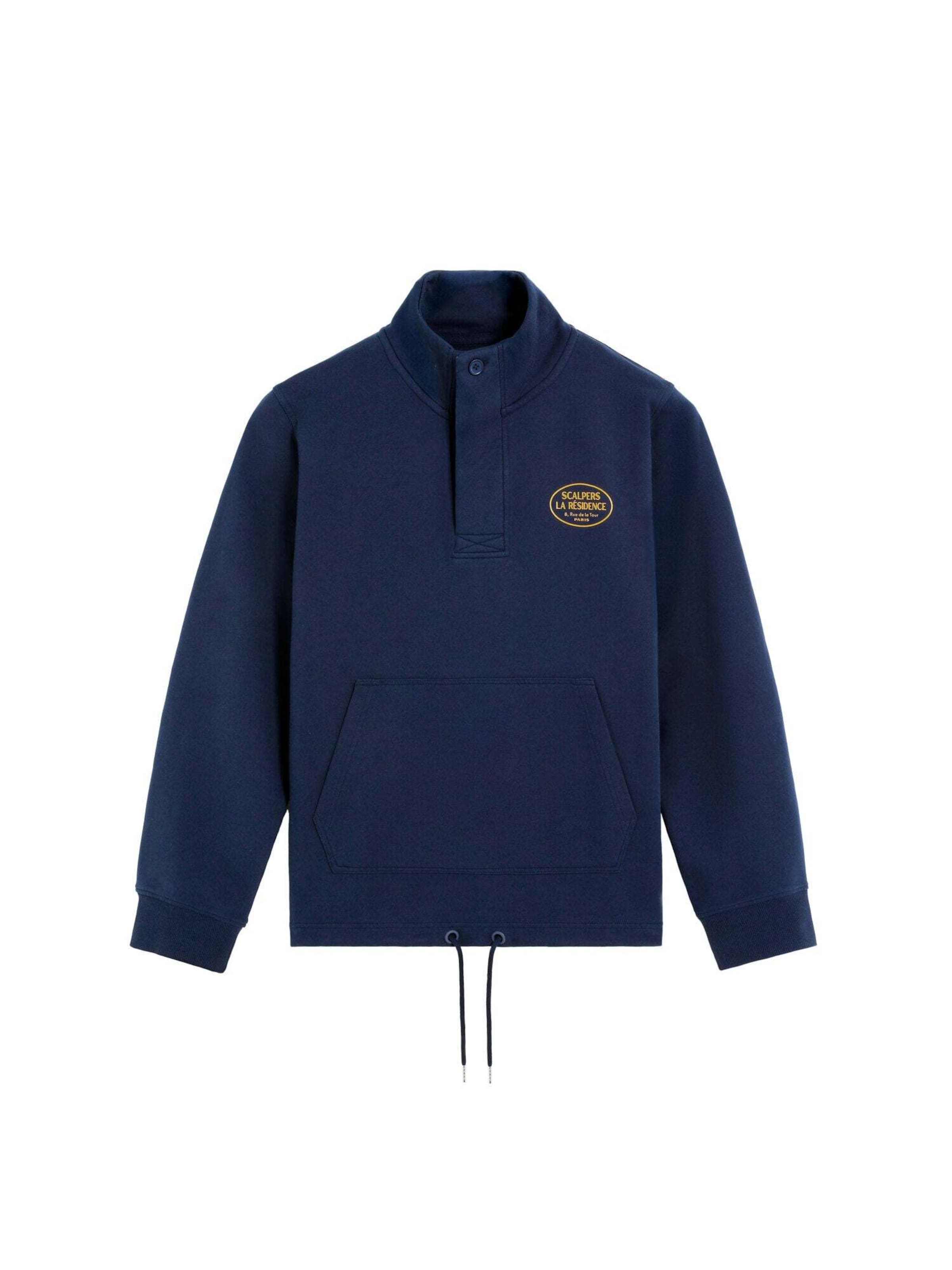 Sweat-shirt Scalpers en bleu : devant