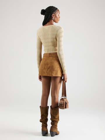 Monki Skirt in Brown