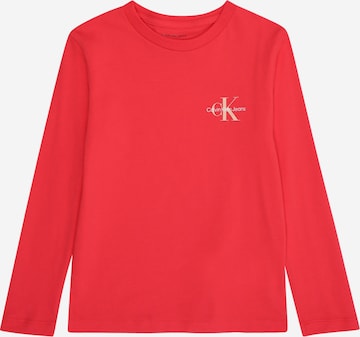 T-Shirt Calvin Klein Jeans en rouge : devant