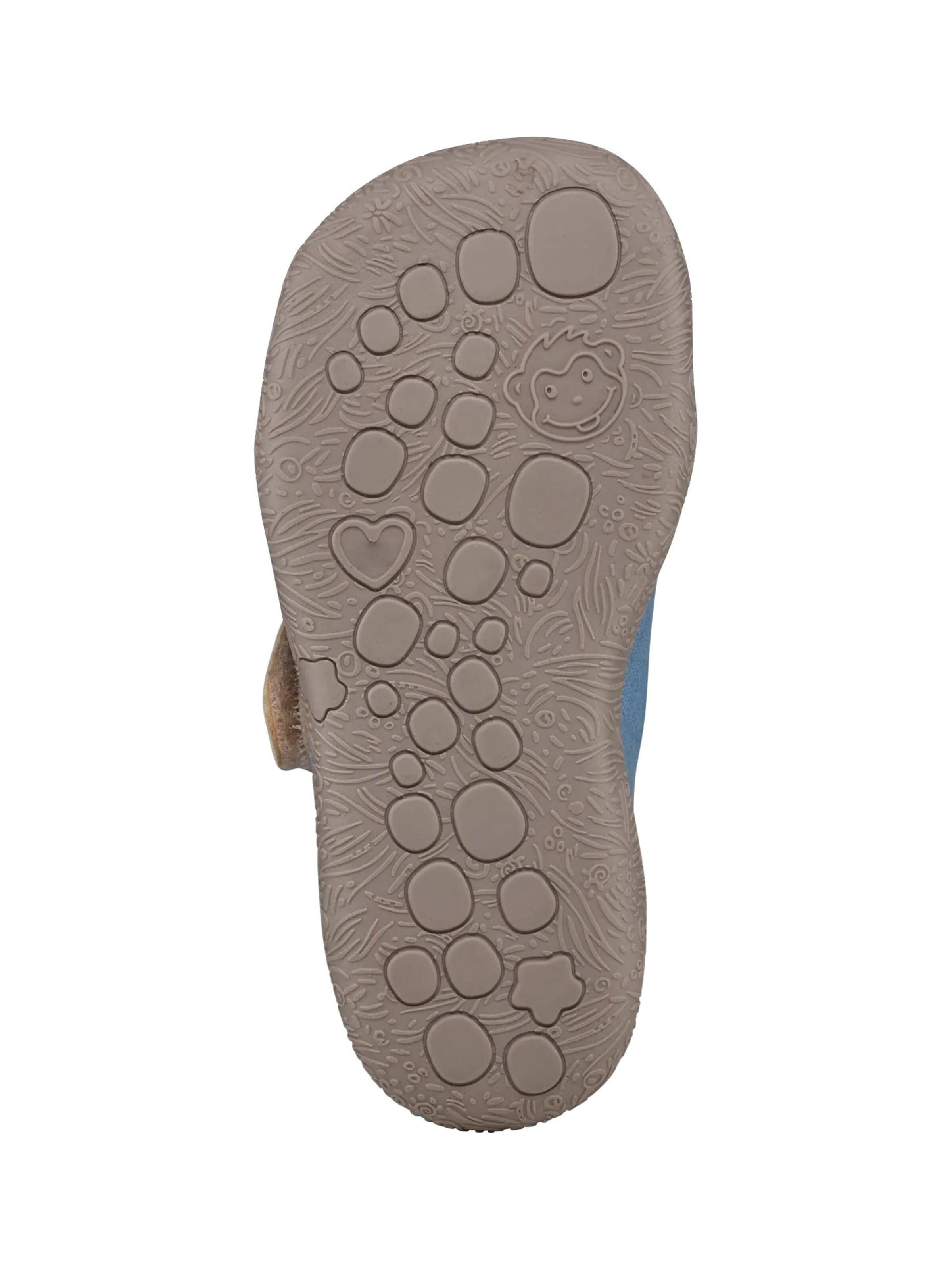 Affenzahn First-Step Shoes 'Lauflernschuh Baumwolle Smally' in Blue