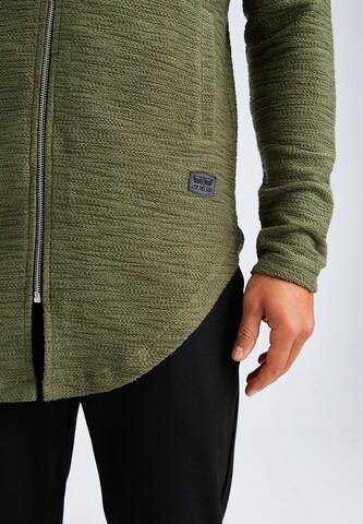 Leif Nelson Zip-Up Hoodie in Green