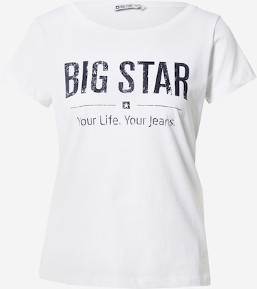 BIG STAR - Camisa 'BRUNONA' em branco: frente