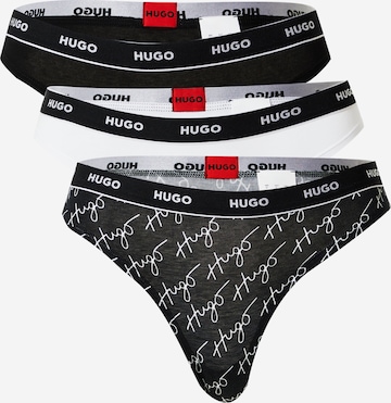 String di HUGO Red in nero: frontale