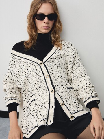 MANGO Knit cardigan 'Jessy' in Beige