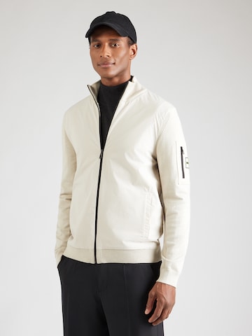 Geacă tricotată 'Momentum-X' de la BOSS pe bej: față