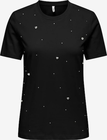 ONLY T-shirt 'STONE' i svart: framsida
