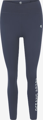 OCEANSAPART - Skinny Leggings 'Beauty' em cinzento: frente