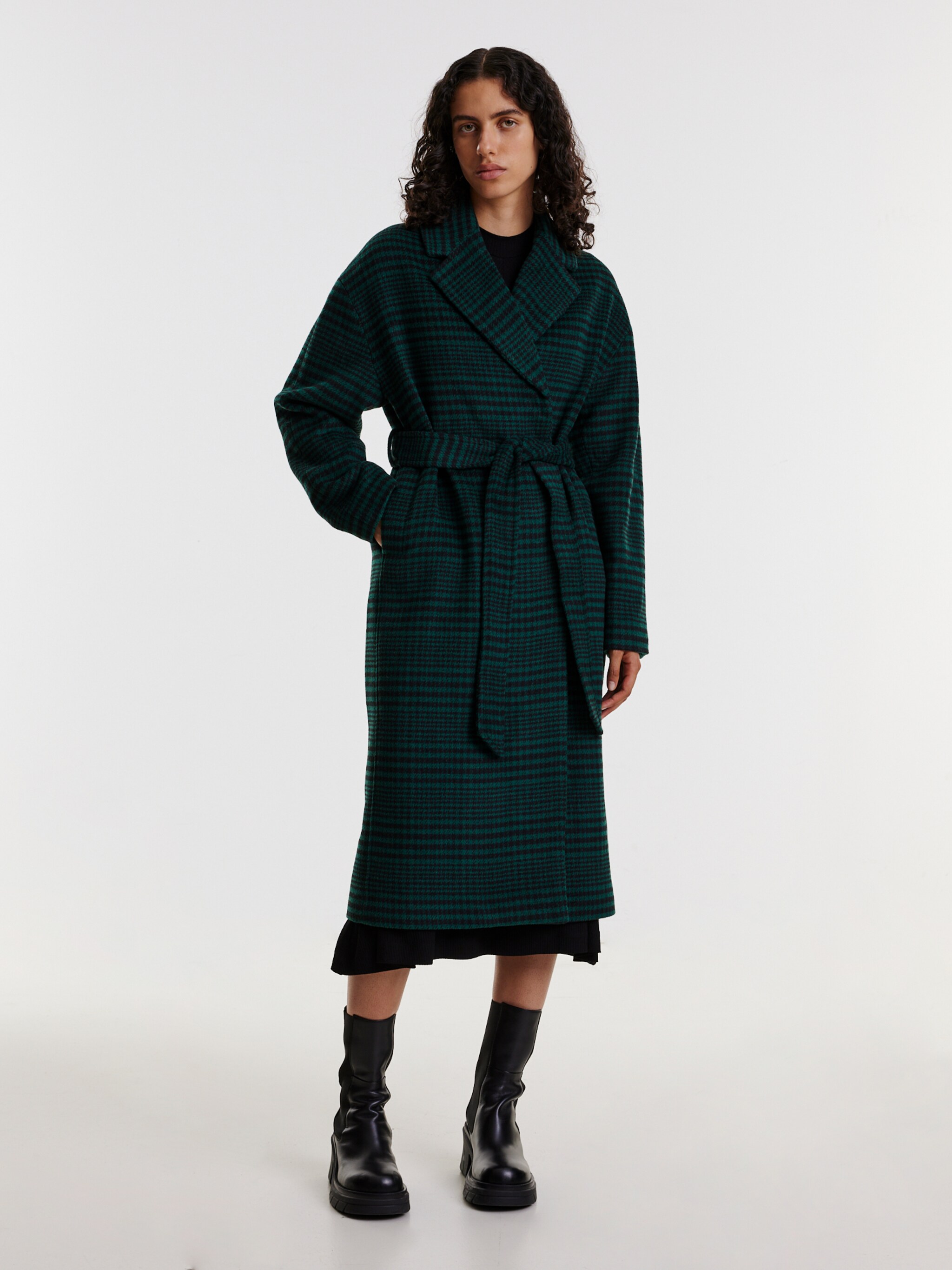 EDITED Produits Manteau mi-saison 'Uli' vert