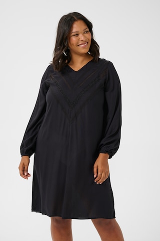 Robe 'Ellanora' KAFFE CURVE en noir : devant