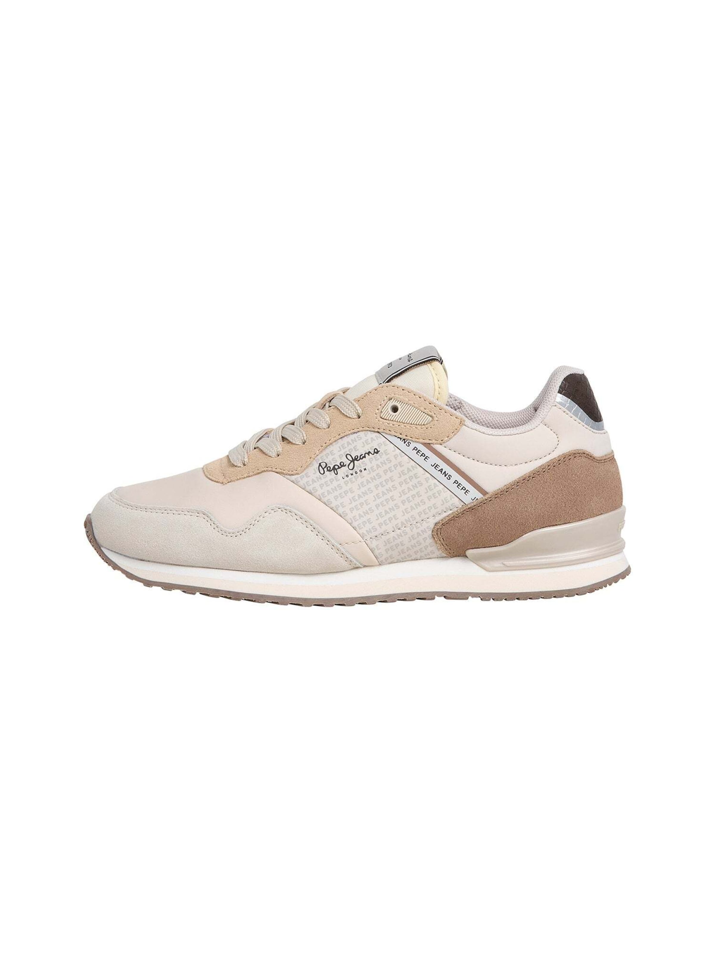 Pepe Jeans Sneakers laag 'London' in Beige: voorkant