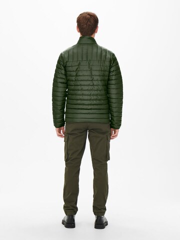 Veste mi-saison Only & Sons en vert