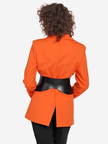 Haute Cuir - Cinturón 'Crescent Peplum Belt' en negro