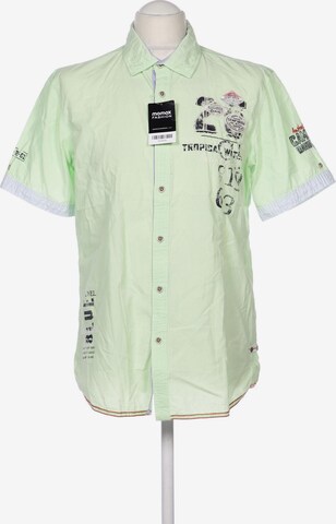 CAMP DAVID Button Up Shirt in S in Green: front