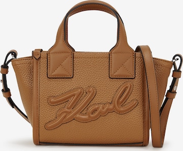 Karl Lagerfeld Ročna torbica | rjava barva: sprednja stran