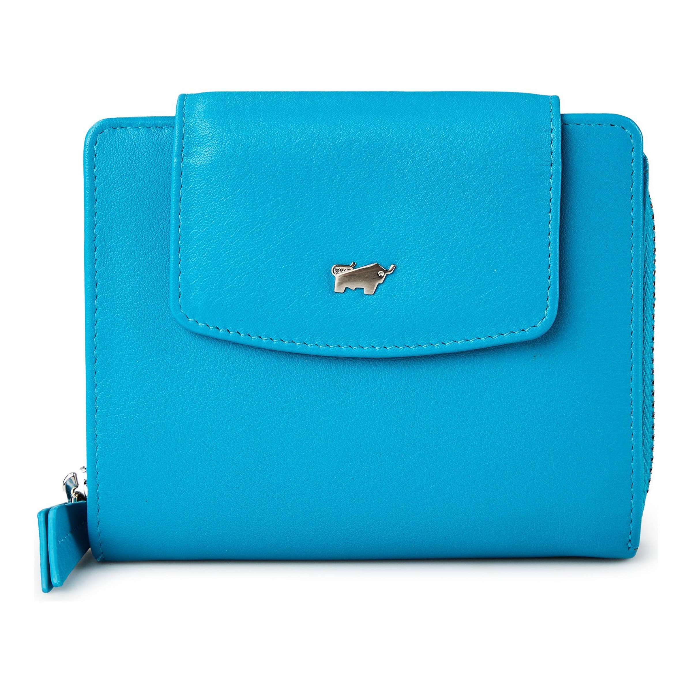 Braun Büffel Portemonnee 'Joy' in Blauw: voorkant
