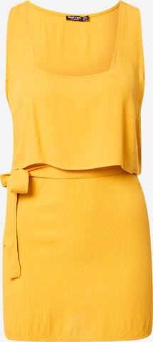 Nasty Gal - Vestido de playa en amarillo: frente