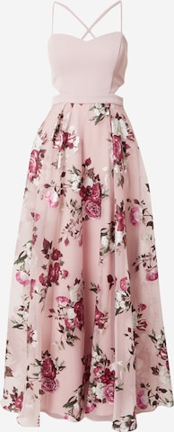 Robe de soirée Vera Mont en rose : devant