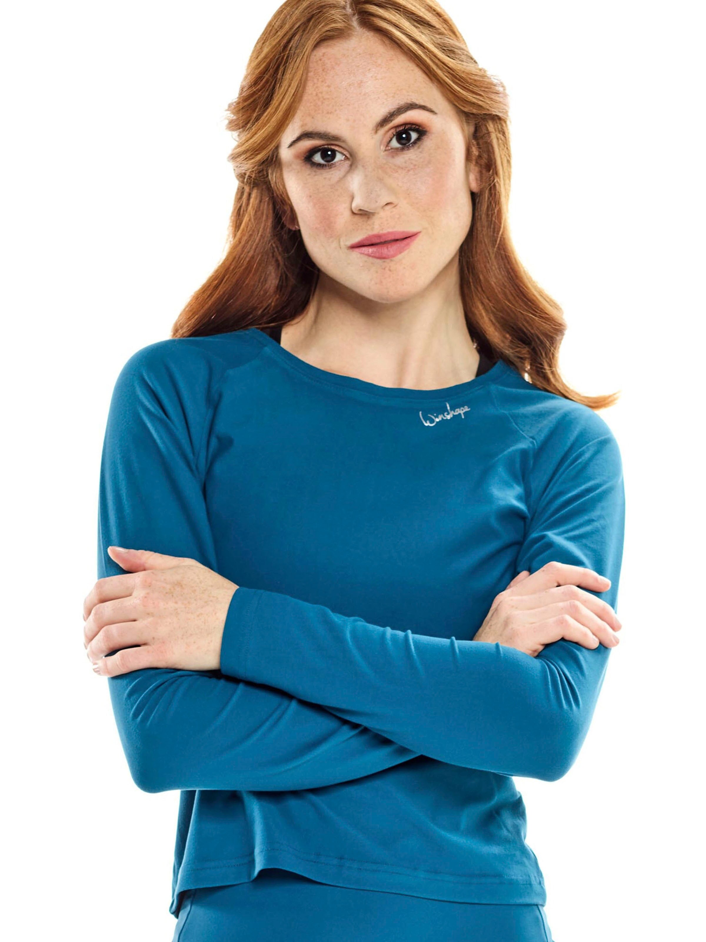 Winshape Funkční tričko 'AET119LS' – modrá: přední strana