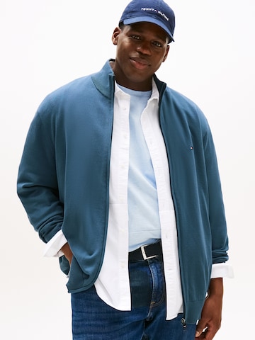 Tommy Hilfiger Big & Tall Вязаная кофта 'ESSENTIAL' в Синий: спереди