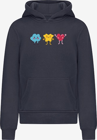 Merchcode Sweatshirt 'Cute Crew' in Blue: front