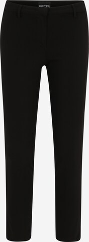 Pieces PetiteSlimfit Chino hlače - crna boja: prednji dio
