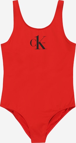 Calvin Klein Swimwear Swimsuit in Red: front