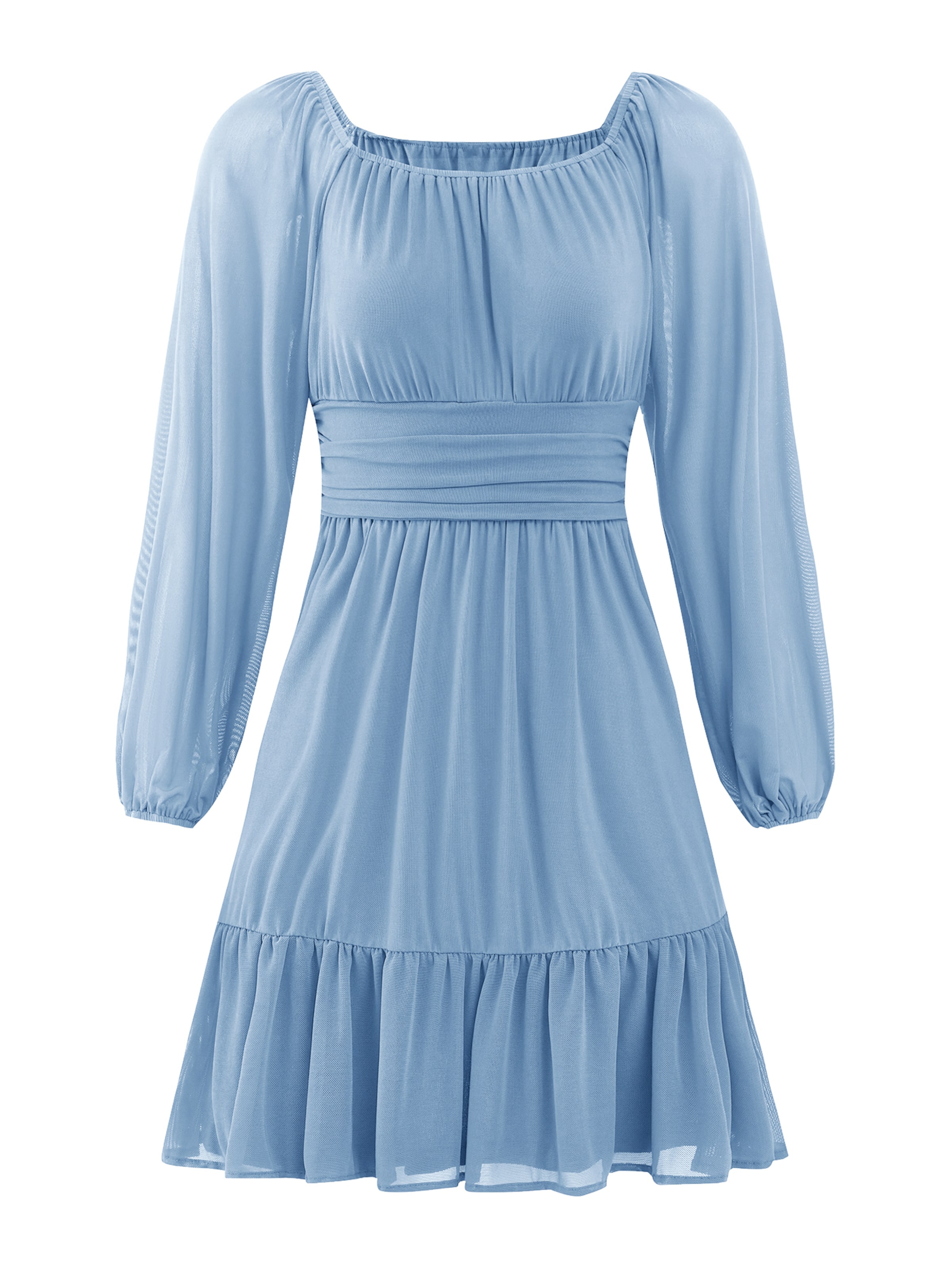 Imily Bela Jurk in Blauw: voorkant