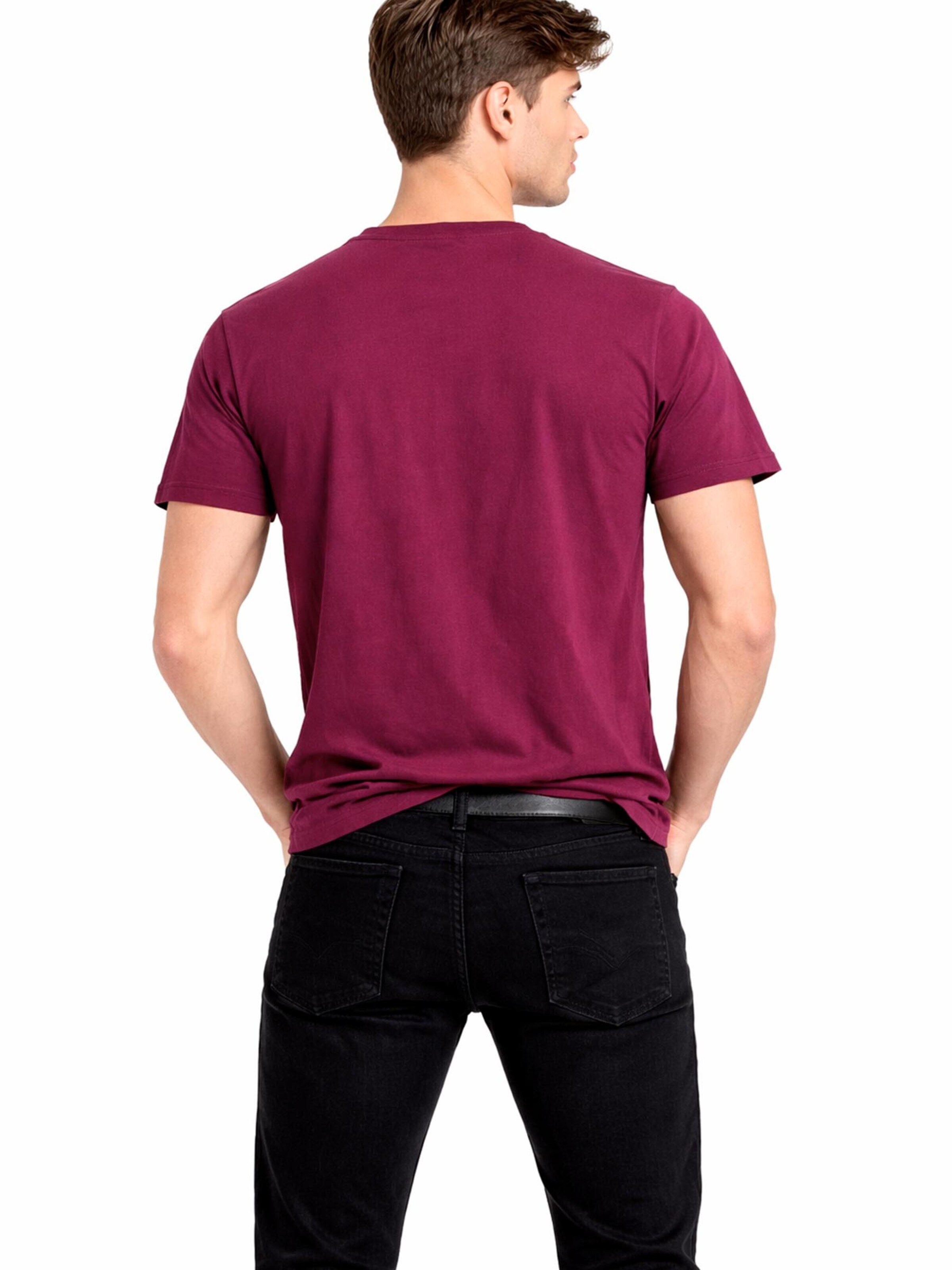 A Question Of (AQO) Shirt 'Anders Tee Garment Dyed' in Lila