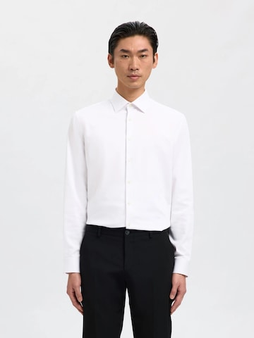 SELECTED - Ajuste estrecho Camisa '16092939' en blanco