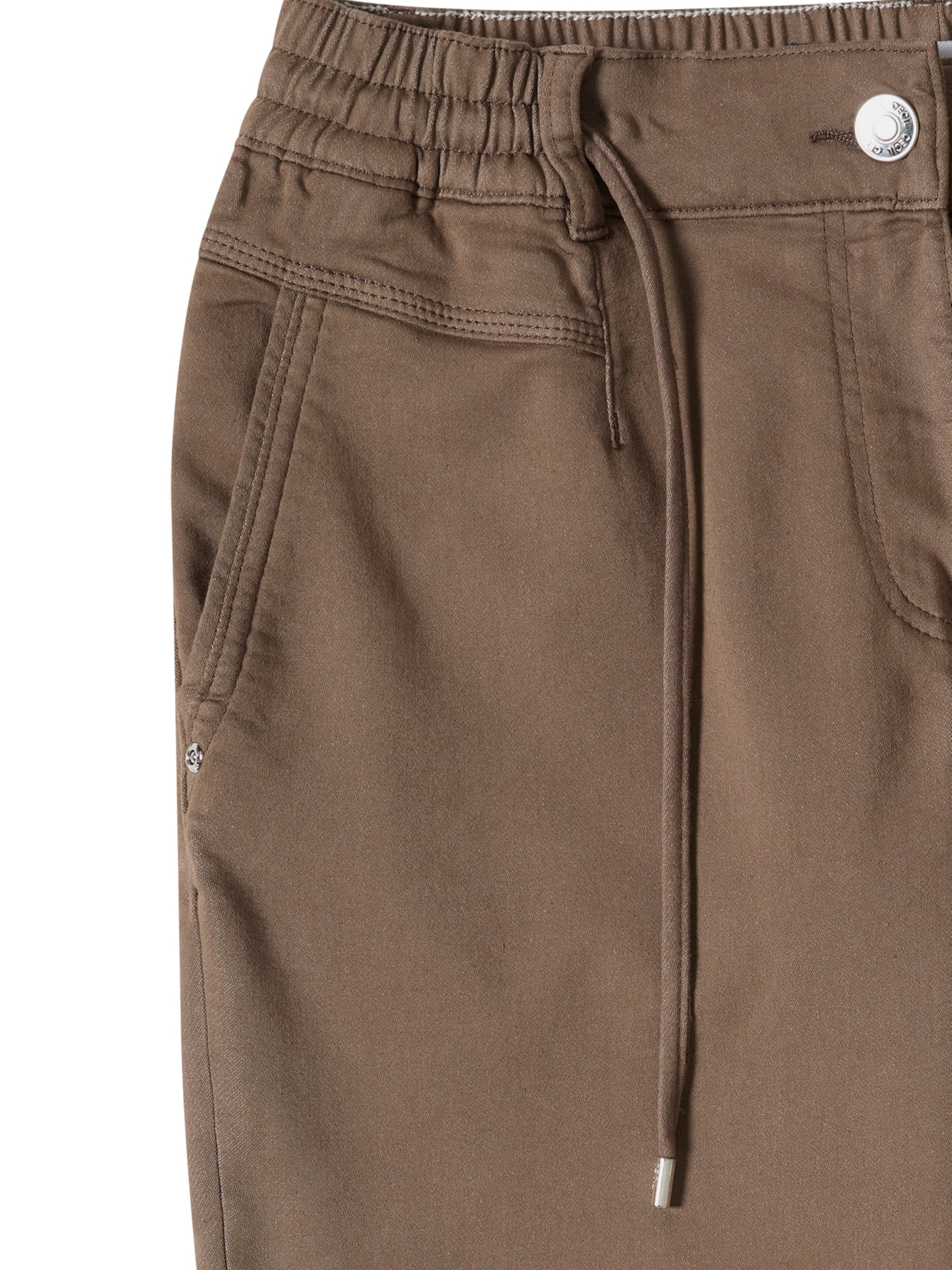 CECIL Zúžený Kalhoty se sklady v pase 'Chelsea' – hnědá