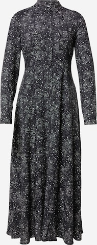 MaviKošulja haljina - crna boja: prednji dio