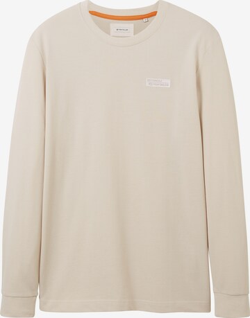 T-Shirt TOM TAILOR en beige : devant