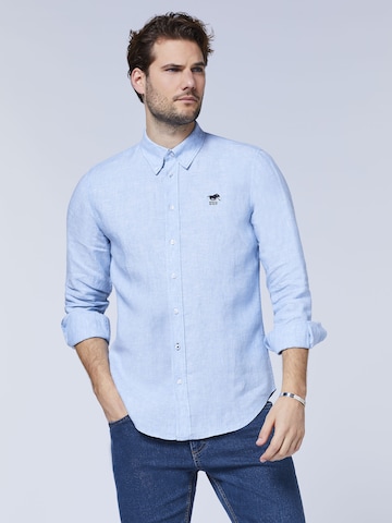 Polo Sylt Regular fit Button Up Shirt in Blue: front